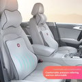 Cojín lumbar de espuma viscoelástica colocado en un asiento de coche